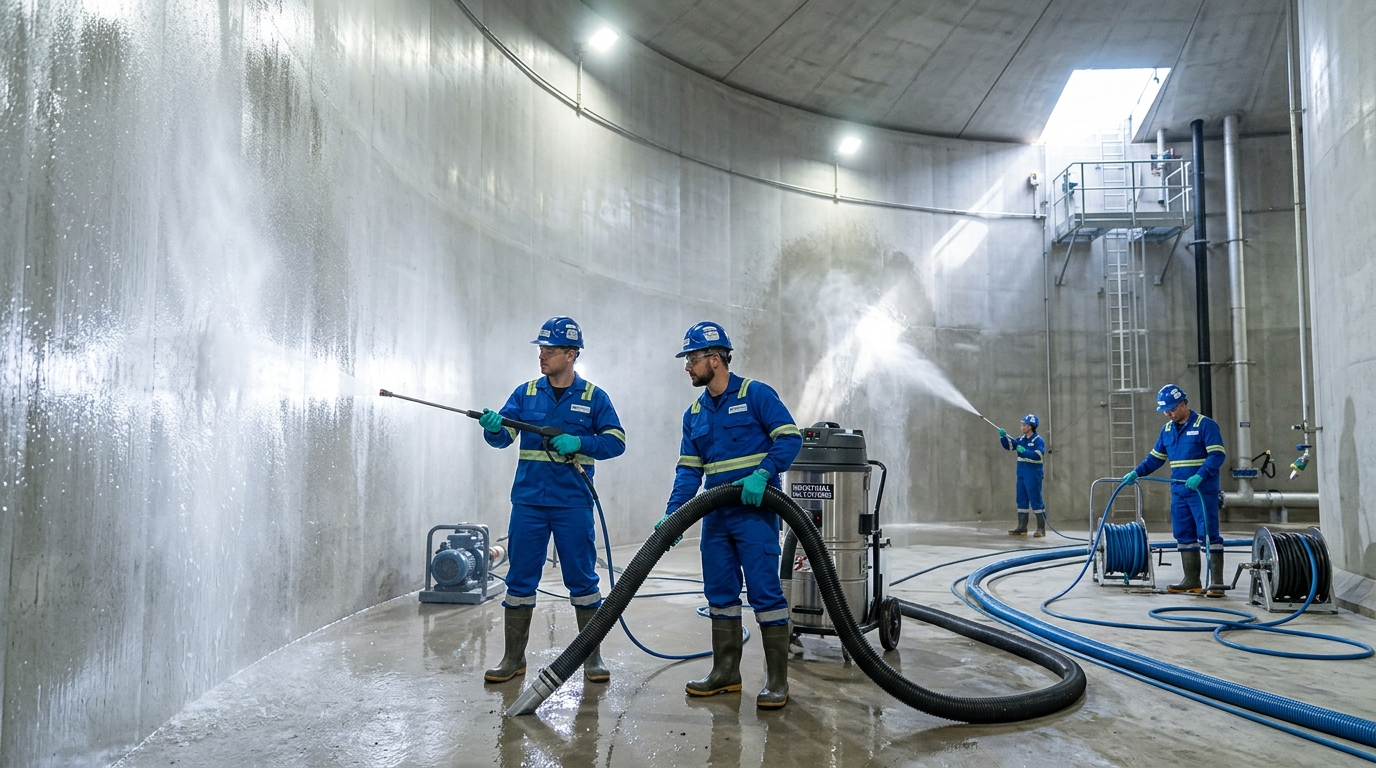 Commercial Mechanized Water Tank Cleaning Services